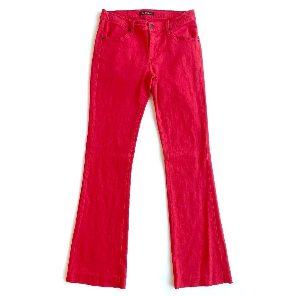 James Jeans Red Juliette Low Rise Flare Jeans 29
